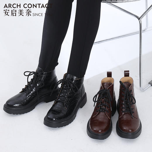 ARCHCONTACT安启美奈舒适低跟女靴 商品图13
