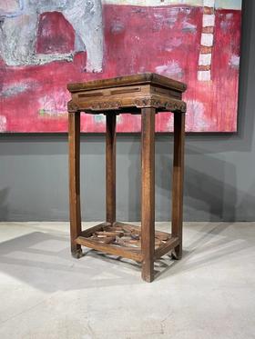 老榆木冰裂纹架方几，顺丰包邮