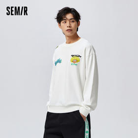 [商场同款]森马卫衣男宽松趣味印花时尚个性休闲上衣