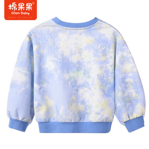 棉果果商场同款春季新品显白纯棉柔软亲肤男童时尚扎染圆领套头卫衣M112180223027 商品图6