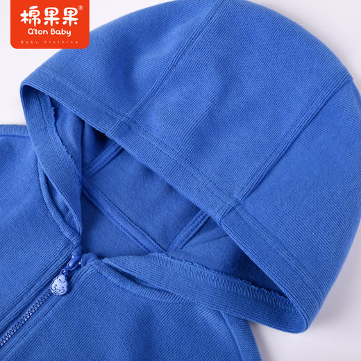 棉果果商场同款春季新品男童针织连帽马夹无袖外套内带里子宽松休闲运动百搭外穿M112171223020 商品图3