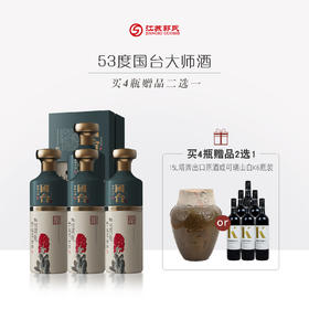 【买赠】国台大师酒 53度 500ml/瓶 买一箱送赠品