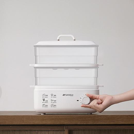 日本山水（SANSUI）多功能双层电蒸锅AJL-ZG10 白色 10L 商品图2