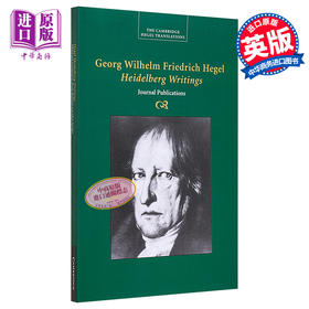 【中商原版】黑格尔：海德堡文集 英文原版 Georg Wilhelm Friedrich Hegel: Heidelberg Writings 黑格尔