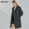 oldcolour2021冬季新款时尚气质休闲百搭中长款羽绒服女N42093287 商品缩略图3