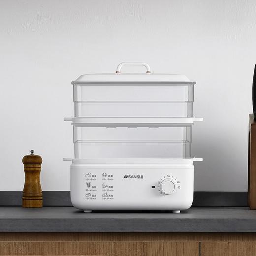 日本山水（SANSUI）多功能双层电蒸锅AJL-ZG10 白色 10L 商品图5