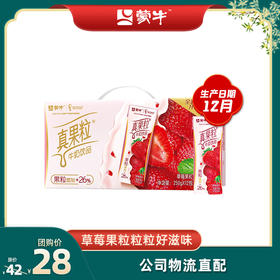 真果粒草莓果粒250g×12盒