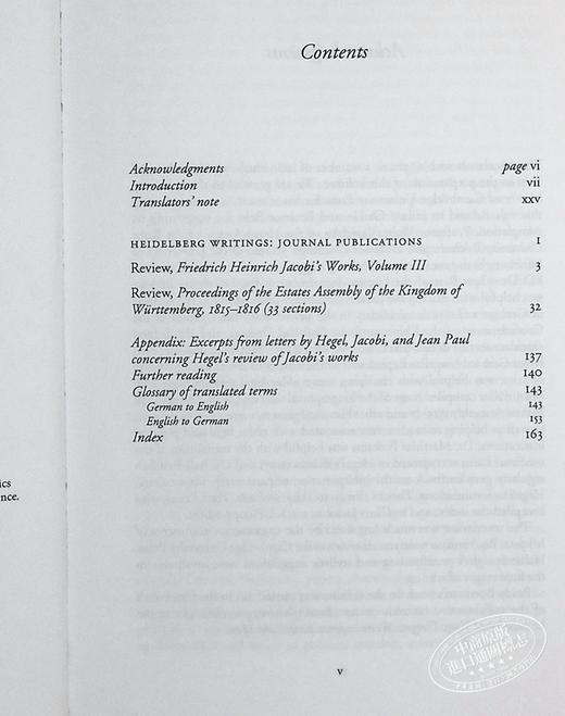 【中商原版】黑格尔：海德堡文集 英文原版 Georg Wilhelm Friedrich Hegel: Heidelberg Writings 黑格尔 商品图5