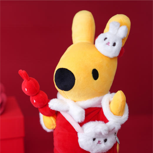 兔年袋鼠毛绒公仔 商品图2