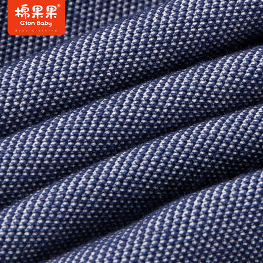 棉果果商场同款春季新品男童百搭休闲深蓝耐脏上身效果棒修饰腿型针织长裤M112100223035 商品图2