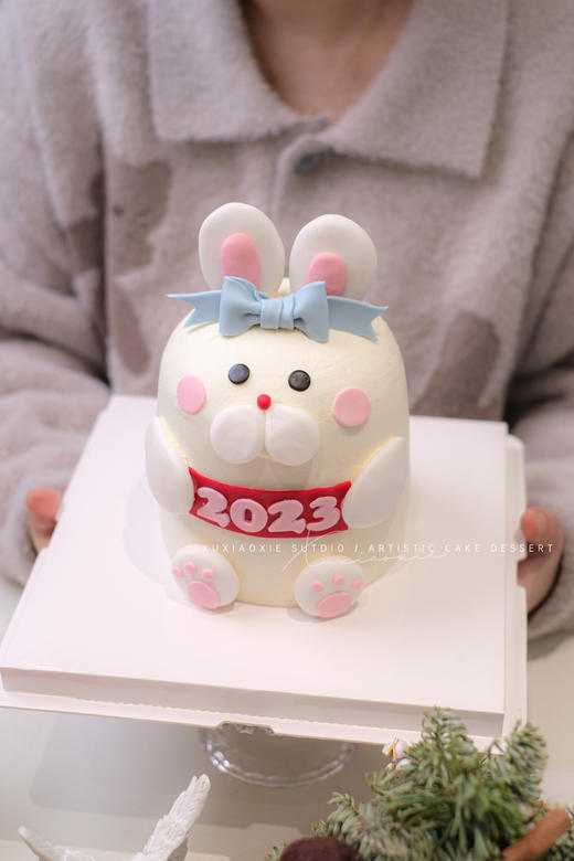 2023跨年限定｜立体蝴蝶结小兔子（4寸立体小兔子，默认：草莓芒果夹心） 商品图1