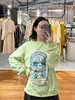 绿色兔子手绘新氧棉卫衣 商品缩略图1