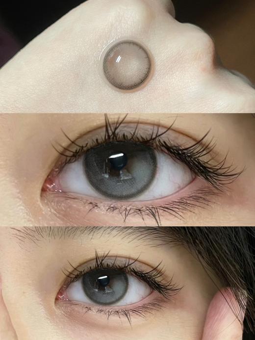 【小红书推荐款】clairecolor，燕麦奶灰，年抛/直径14.5/着色13.7，138/一副，268/两副，298/三副 最高度数有1000度 商品图3