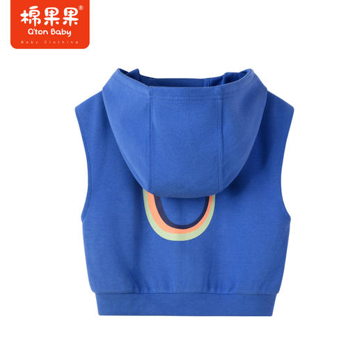 棉果果商场同款春季新品男童针织连帽马夹无袖外套内带里子宽松休闲运动百搭外穿M112171223020 商品图6