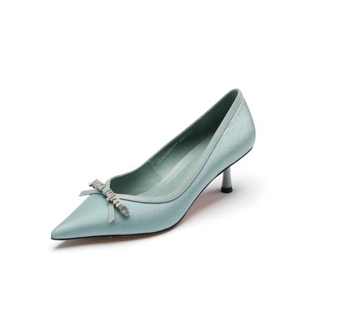 westory23年新款尖头气质细高跟鞋浅口单鞋女55761 商品图4