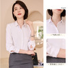 【刺绣款】罗蒙春秋新款女士衬衫简约纯色气质方领商务通勤长袖衬衫 商品缩略图6