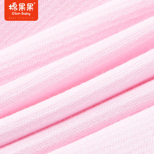 棉果果商场同款春季新品女童甜美华夫格圆领套头卫衣公主粉嫩显白上衣M122180223057 商品图4