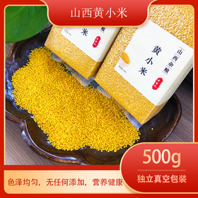 深山集市 平型关 黄小米粥新米500g*1包 2022年杂粮粗粮黄小米北方农家种植