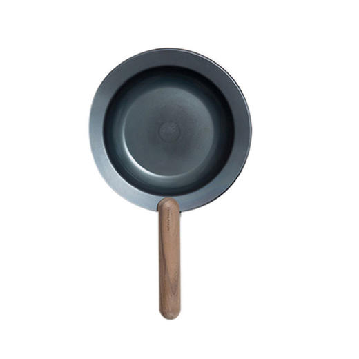 日本进口藤田金属煎锅两用平底飞碟锅可拆卸铁锅胡桃木手柄 商品图0