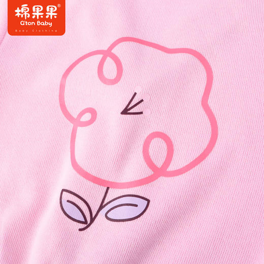 棉果果商场同款春季新品女童粉嫩针织开衫休闲上衣柔软亲肤显白M122100223045 商品图3