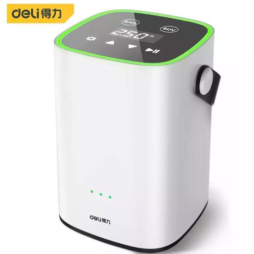 得力锂电充气泵单缸数显(白)（DL880250A） 商品图0