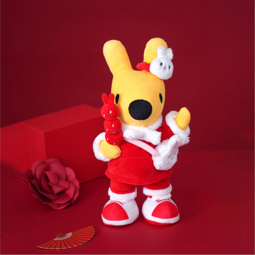 兔年袋鼠毛绒公仔 商品图0