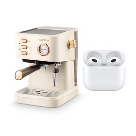 选项五：（分两个包裹发出）AppleAirPods(第三代)配MagSafe无线充电盒无线蓝牙耳机+大宇压力咖啡机DYKF-1233【LXGH23.0】