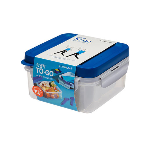 乐扣乐扣新款饭盒保鲜盒塑料分隔便当盒水果便携轻食减脂沙拉盒 商品图2