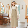 Famecoco范可儿宽松背带裙女春秋款可调节肩带连衣裙纯棉FAB1FE005 商品缩略图6
