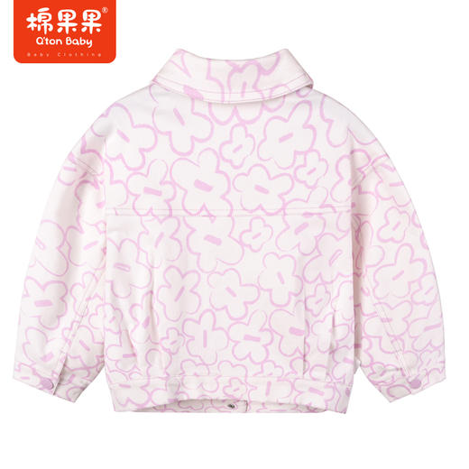 棉果果棉果果商场同款春季新品女童时尚仿牛仔印花休闲外套M122100223044 商品图2