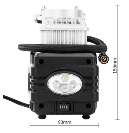 得力充气泵双缸机械(银)（DL8059） 商品图2