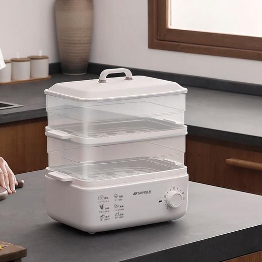 日本山水（SANSUI）多功能双层电蒸锅AJL-ZG10 白色 10L 商品图3