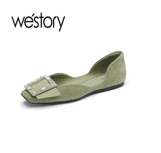 westory23年新款设计感百搭气质浅口单鞋55171 商品图3