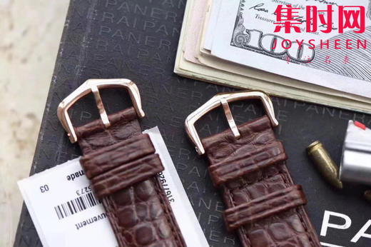 卡地亚TANK坦克系列 玫金壳 女士腕表 复古扣 采用美洲鳄鱼皮表带 搭载瑞士朗达石英机芯 商品图4