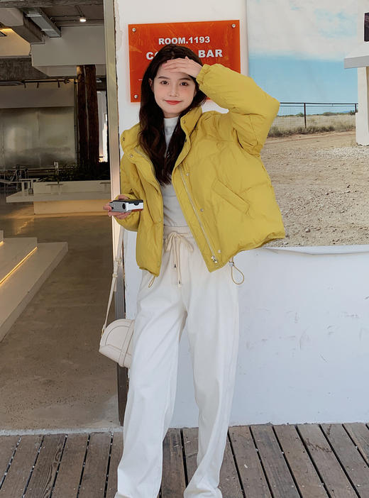 5色可选修身百搭短款，小个子白鸭绒羽绒服外套HR-ZCY2118 商品图10