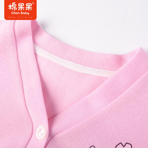 棉果果商场同款春季新品女童粉嫩针织开衫休闲上衣柔软亲肤显白M122100223045 商品图2
