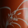 珊瑚红剔花幽兰建水茶船壶承 商品缩略图2
