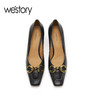 westory23年新款真皮一脚蹬气质浅口单鞋女55091 商品缩略图4