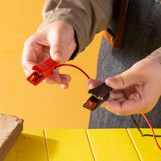 得力电瓶夹转换器1m(红)（DL8070） 商品图3