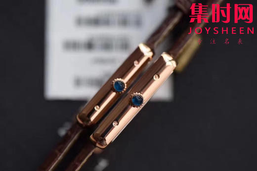 卡地亚TANK坦克系列 玫金壳 女士腕表 复古扣 采用美洲鳄鱼皮表带 搭载瑞士朗达石英机芯 商品图8