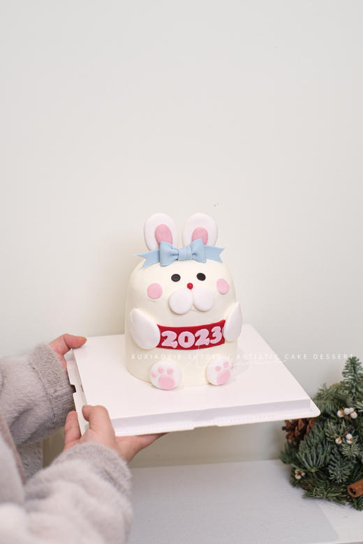 2023跨年限定｜立体蝴蝶结小兔子（4寸立体小兔子，默认：草莓芒果夹心） 商品图3