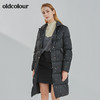 oldcolour2021冬季新款时尚气质休闲百搭中长款羽绒服女N42093287 商品缩略图2