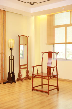 红桥红  家具严选  缅甸花梨（大果紫檀）【经典 四出头八角 官帽椅】