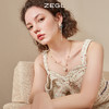 ZEGL设计师彩色爱心流苏耳环女小众设计感高级气质耳钉银针耳饰品 商品缩略图5