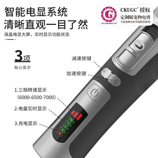 【家庭推荐】CKUGC品牌授权 定制版宠物电推剪CK-3000 商品图3