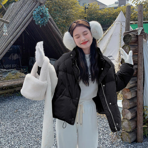 5色可选修身百搭短款，小个子白鸭绒羽绒服外套HR-ZCY2118 商品图4