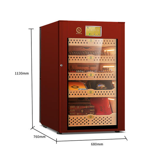 布尔道格德国雪茄柜VC308恒温恒湿保湿柜进口雪松实木保湿柜新品 商品图1