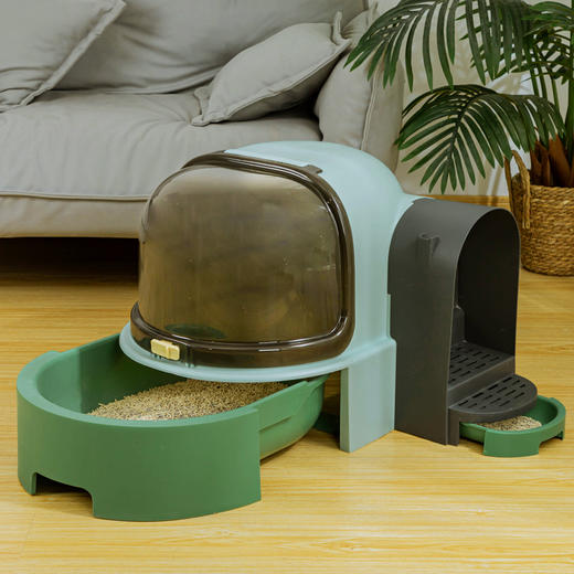 派可为封闭式猫砂盆隧道超大号猫厕所成幼猫防外溅猫咪宠物用品 商品图4