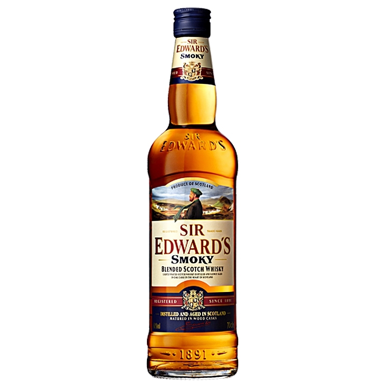 【有税版】【第二件0元】爱德华爵士调配型苏格兰威士忌烟熏味 700ml带酒盒