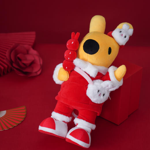 兔年袋鼠毛绒公仔 商品图3